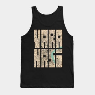 Varanasi, India City Map Typography - Vintage Tank Top